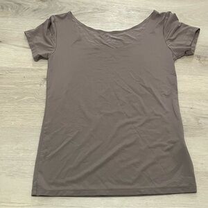 Uniqlo AIRism Short Sleeve Wide Neck Thin